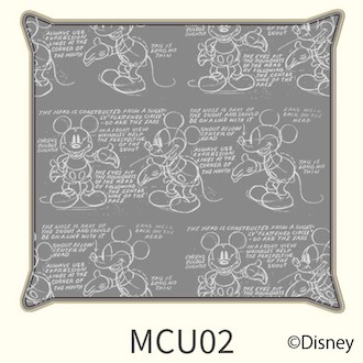 [SLEEP SELECT]Disney Collection by Sealy Cushion Cover（クッションカバー） MCU02（ダークグレー）