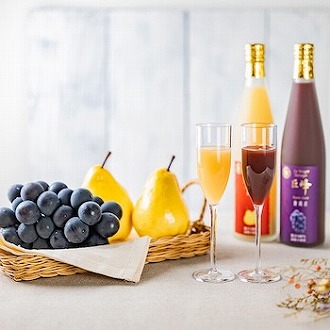 [ヤマヨ果樹園]ルレクチェと巨峰ジュース 180ml×6本セット