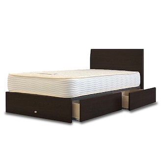 [シモンズ×JALショッピング]ストリームII（シングル） ダーク 引き出しタイプ