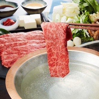 [ひょうたんや]近江牛A5ランクしゃぶしゃぶセット（野菜付き）