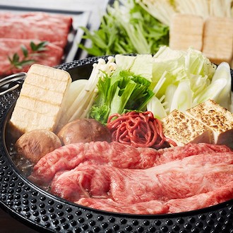 [ひょうたんや]近江牛A5ランクすき焼きセット（野菜付き）