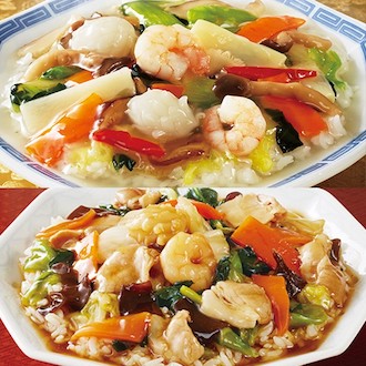 彩り野菜の中華丼 2種セット