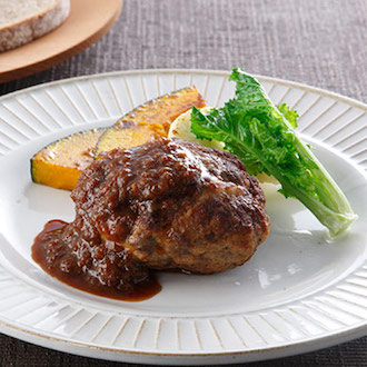 [JALふるさとプロジェクト]みかわ牛とみかわ豚のハンバーグ 大根おろし田楽八丁味噌ソース