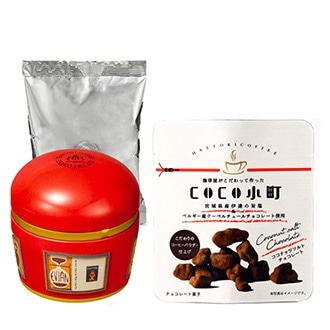 [服部珈琲]ＣＯＣＯ小町＆コーヒーオリジナル缶セット