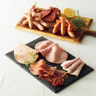 [育風堂]山の生ハムとハムソーセージセット