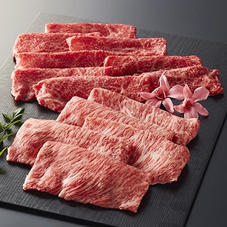 A5ランク限定仙台牛（すきやきしゃぶしゃぶ用 霜降り・赤身食べ比べ）