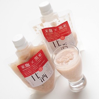 〔食品ロス・食べて応援〕米麹×黒米「甘酒」