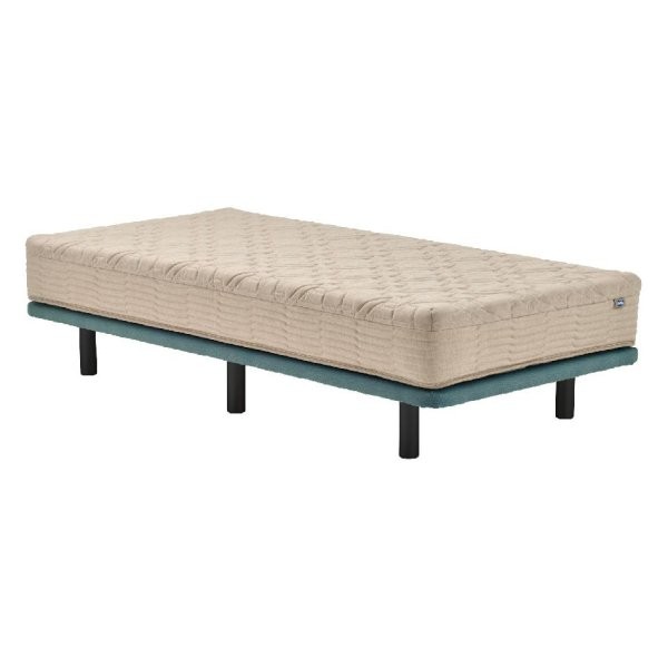 [シモンズ]ポケットダブルス セミダブル *受注生産 アイボリー/セージ 20ｃｍ脚