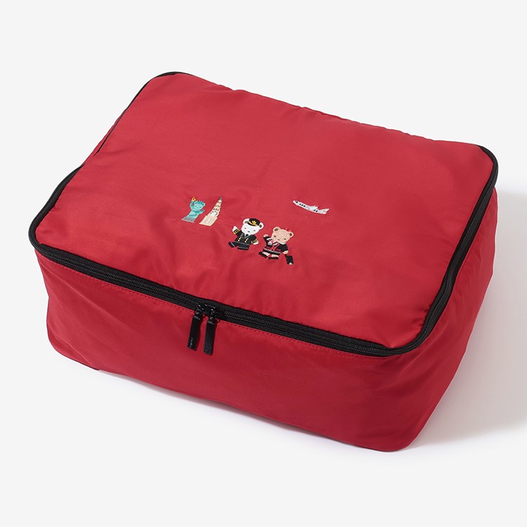 ファミリア JALオリジナル 軽量スポンジメッシュコスメポーチ