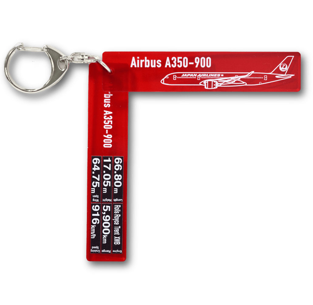 [JALオリジナル]アクリルキーホルダー AIRBUS A350-900 JAL