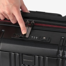 BERMAS マットブラック キャリーケース 中型 JAL MALL限定モデル JALオリジナル フロントオープンビジネスキャリー BERMAS