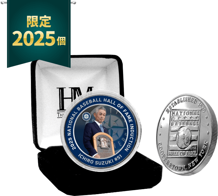 イチロー 2025年 野球殿堂入り 記念 Highland Mint 予約】イチロー MLB 殿堂入り記念 ダブルコインフォトミント