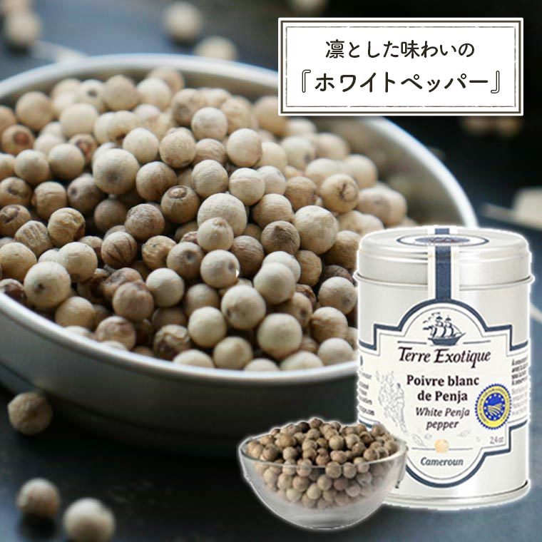 【テール エグゾティック】ペンジャ産ホワイトペッパー 約70g