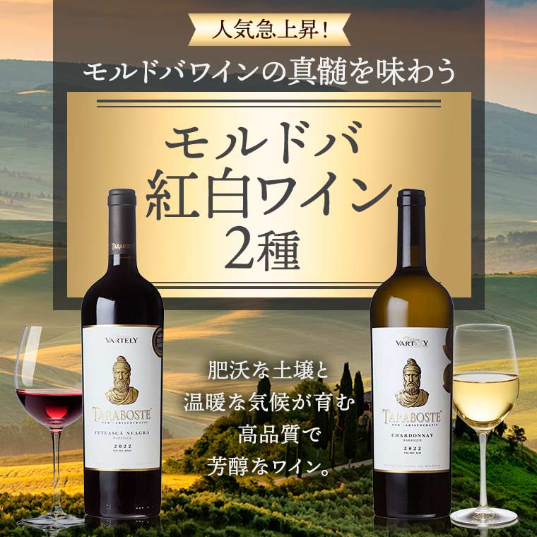 モルドバ紅白ワイン2種