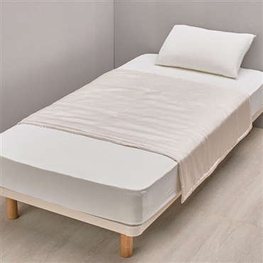 <ねむりで元気を贈ろうキャンペーン対象商品/母の日>nishikawa[西川] newmine 洗えるシルクのハーフケット　アイボリー　送料込み