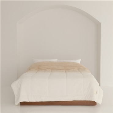 nishikawa[西川]hauu(はう)　もちもちブランケット　リバーシブルタイプ　ベージュ　シングル　送料込み