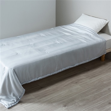 <ねむりで元気を贈ろうキャンペーン対象商品/母の日>nishikawa[西川] newmine 洗えるシルクのおふとん　シングル　シルバー　送料込み