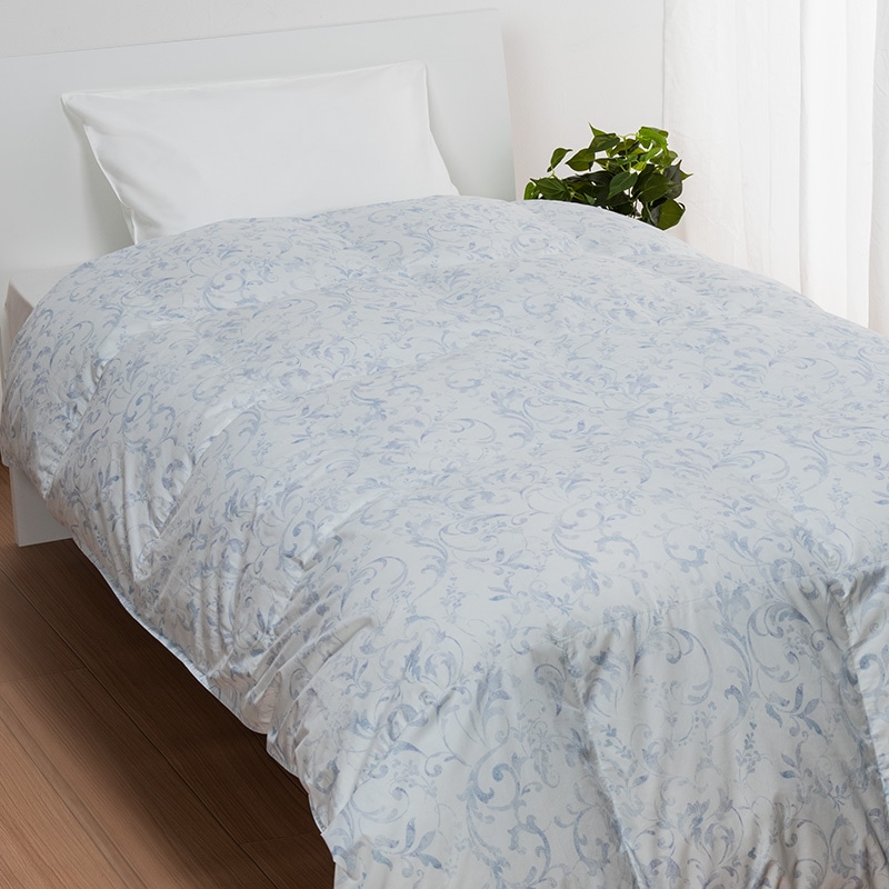 nishikawa[西川]クオリアル　羽毛掛けふとん（合掛けタイプ）　シングル　ブルー　送料込み