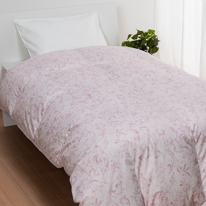 nishikawa[西川]クオリアル　羽毛掛けふとん（合掛けタイプ）　シングル　ピンク　送料込み