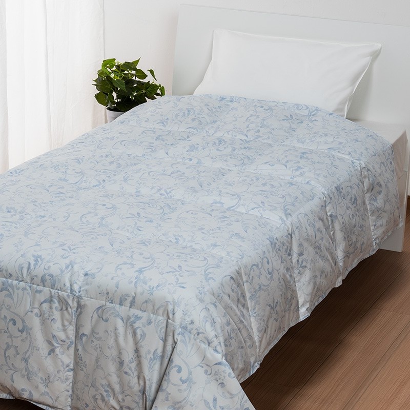 nishikawa[西川]クオリアル　羽毛掛けふとん（肌掛けタイプ）　シングル　ブルー　送料込み