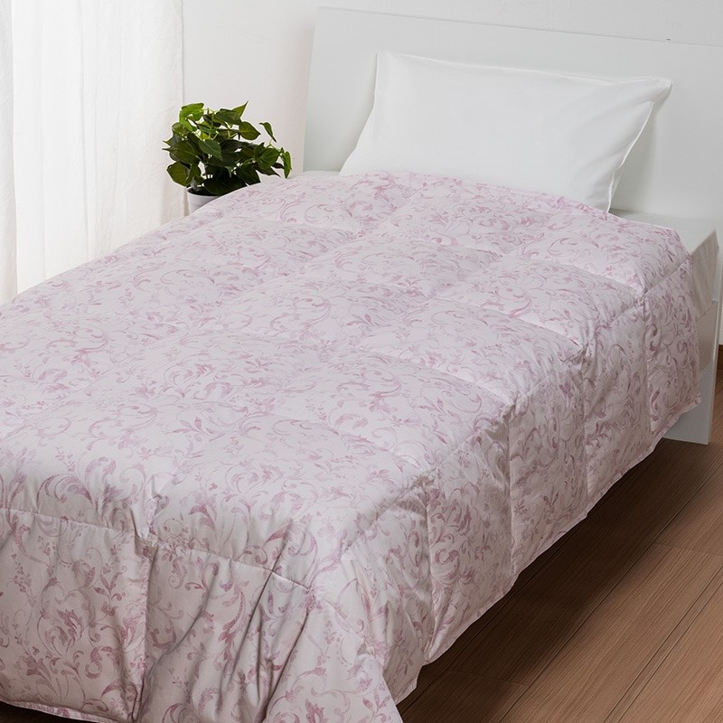 nishikawa[西川]クオリアル　羽毛掛けふとん（肌掛けタイプ）　シングル　ピンク　送料込み