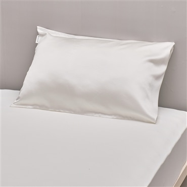 <ねむりで元気を贈ろうキャンペーン対象商品/母の日>nishikawa[西川] newmine ピローケース（シルクサテン）ホワイト 送料込み