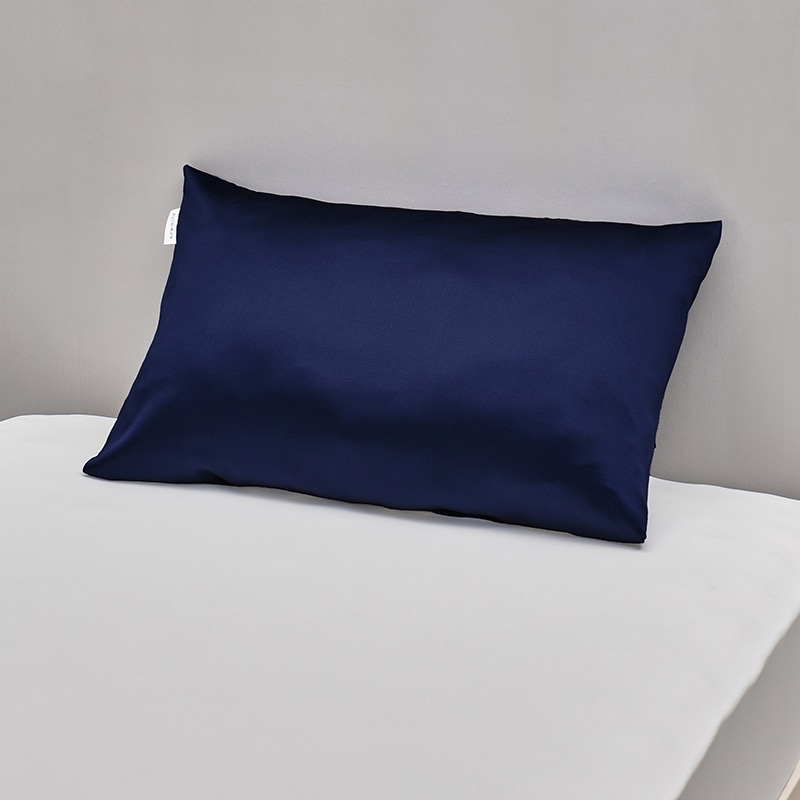<ねむりで元気を贈ろうキャンペーン対象商品/母の日>nishikawa[西川] newmine ピローケース（シルクサテン）ネイビー 送料込み