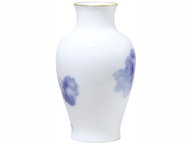 ブルーローズ（8011） 28cm 花瓶: 大倉陶園｜JAL Mall