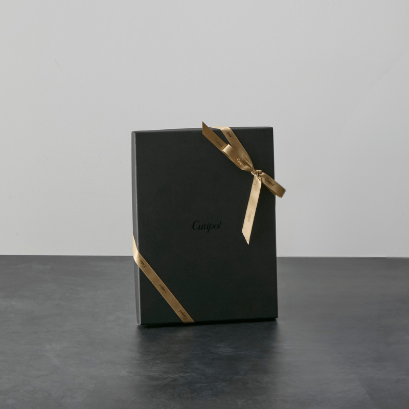Cutipol クチポール GOAブラックシルバー テーブル6本セット ギフトボックス(ブラック) ブラックボックス 6本入り