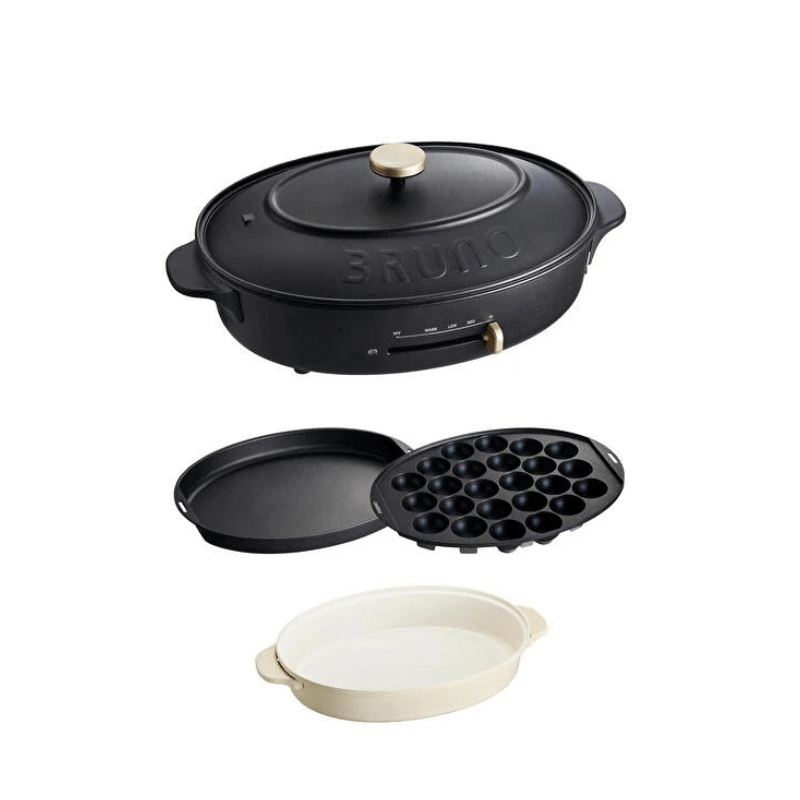 BRUNO ブルーノ オーバルホットプレート ブラック BOE053-BK ブラック