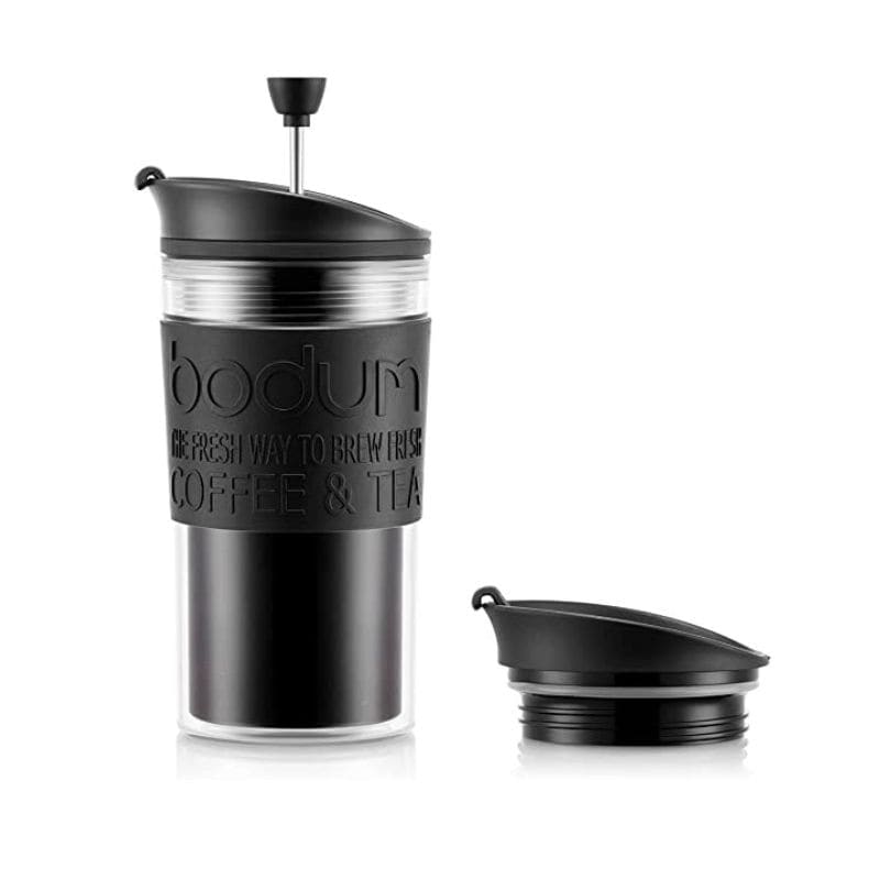 bodum ボダム 携帯用フレンチプレスコーヒーメーカー(マグ用リッド付き)  0.35L ブラック K11102-01 ブラック