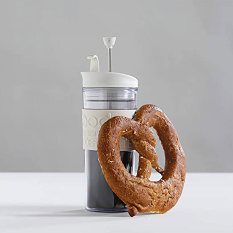 bodum ボダム 携帯用フレンチプレスコーヒーメーカー(マグ用リッド付き) 0.35L オフホワイト K11102-913 オフホワイト