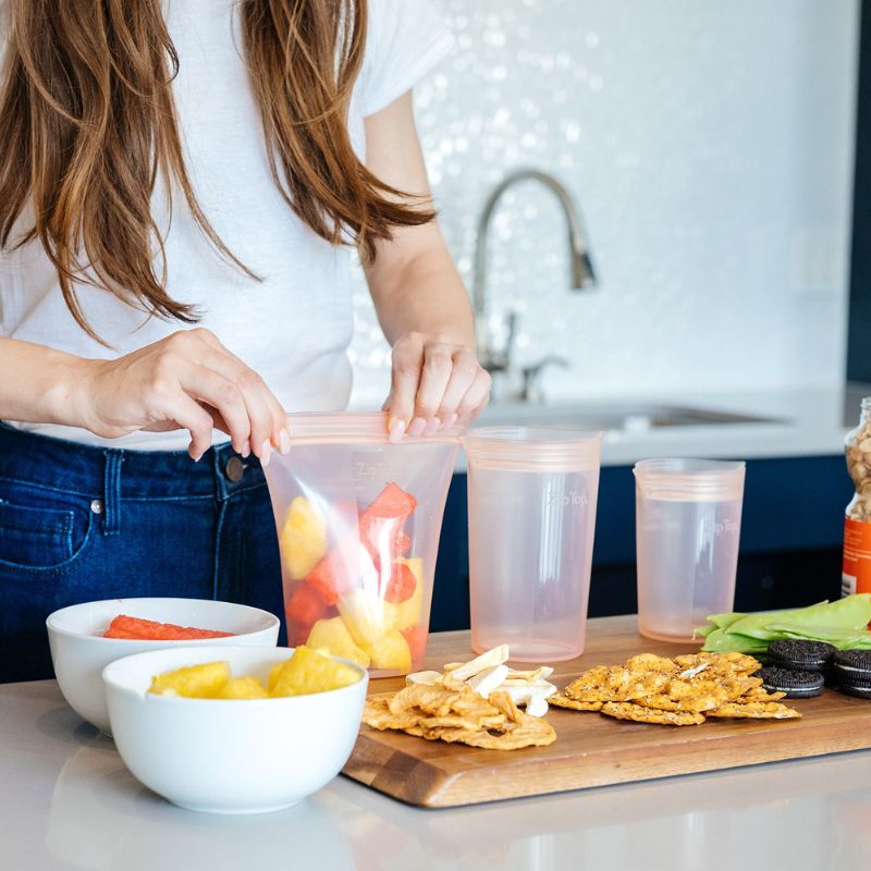 Zip top ジップトップ カップ3点セット ピーチ Z-CUP3A-07