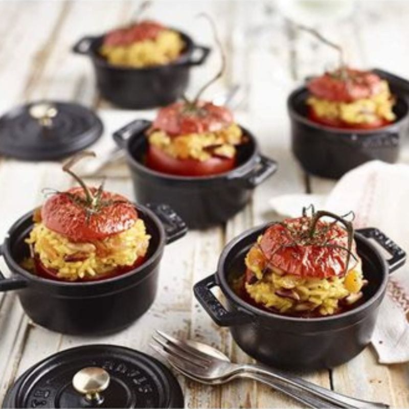 staub ストウブ ピコ・ココット ラウンド 10cm ブラック 40500-101 小さい 両手 鋳物 ホーロー 鍋 ブラック 10cm