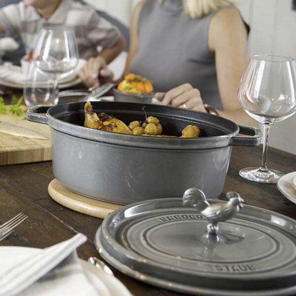 staub ストウブ ピコ・ココット オーバル 27cm グレー 40500-276 グレー 27cm