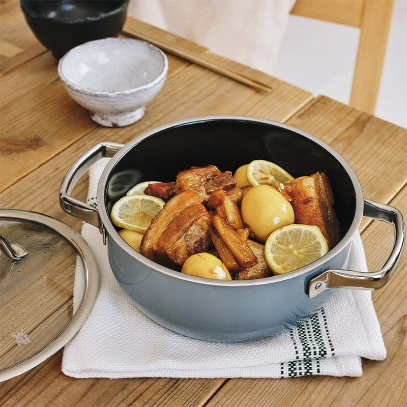 WMF ヴェーエムエフ フュージョンテック ミネラル ローキャセロール 20cm プラチナム W0514585290 プラチナム 20cm