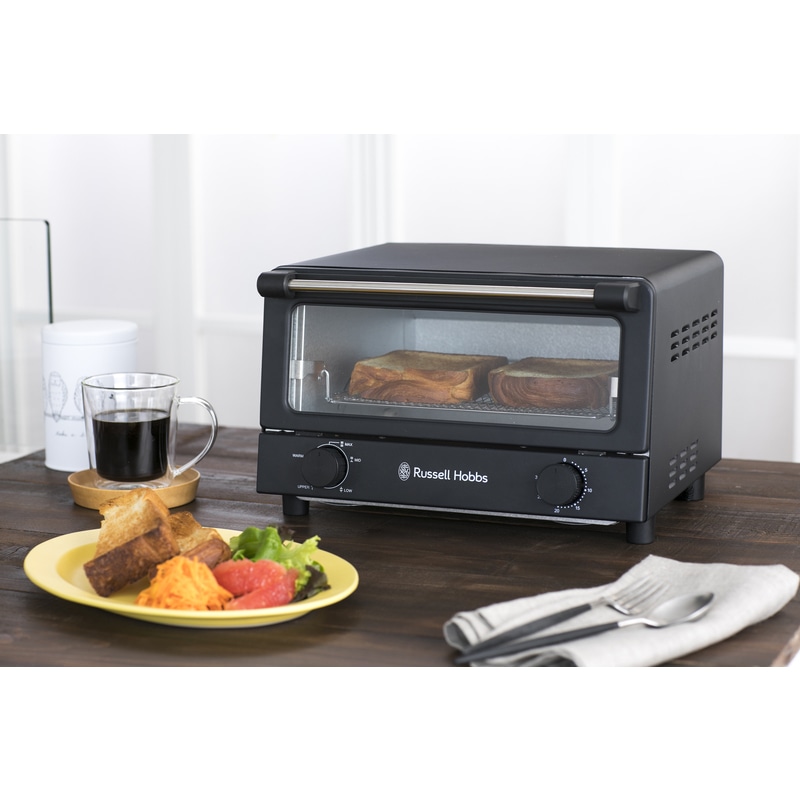 Russell Hobbs ラッセルホブス マットブラックオーブントースター 7740JP-BK マットブラック