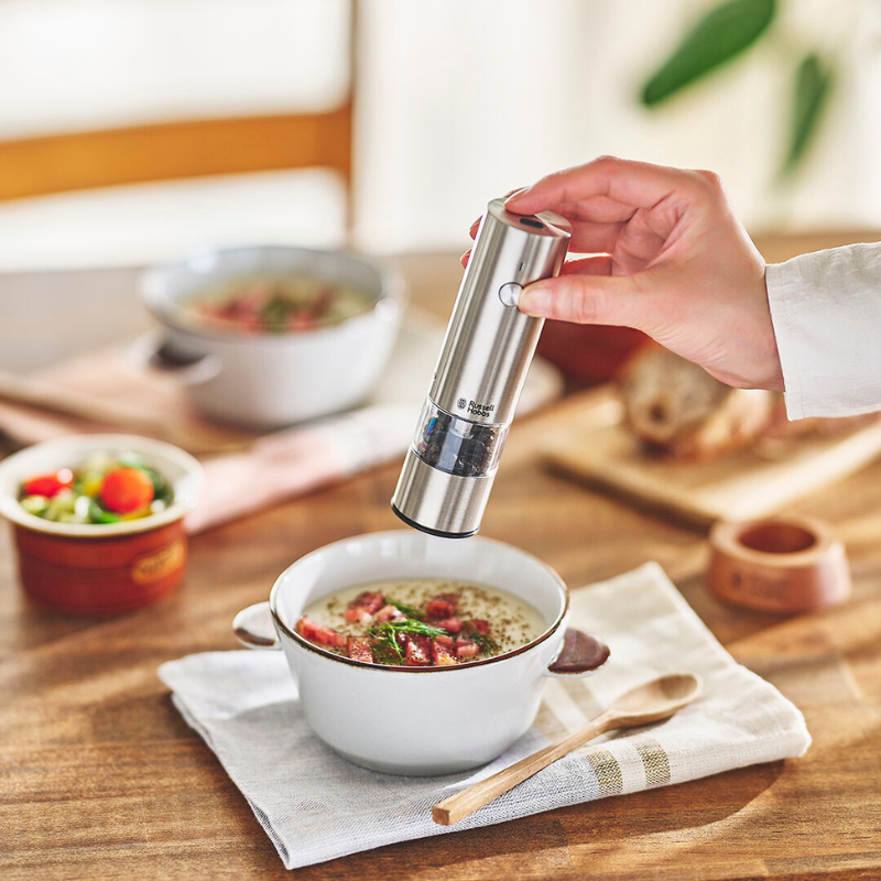 Russell Hobbs ラッセルホブス 充電式ミル ソルト&ペッパー ミニ シルバー 7941JP