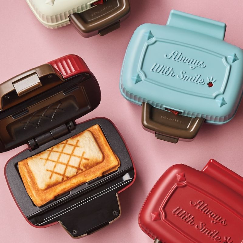 レコルト プレスサンドメーカー ミニ レッド RPS-3(R) レッド