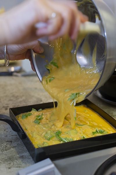 la base ラバーゼ 鉄玉子焼き器 18x18cm LB-091