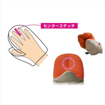 オークス leye レイエ グッとつかめる耐熱ミトン 大 ピンク・グレー LS1600