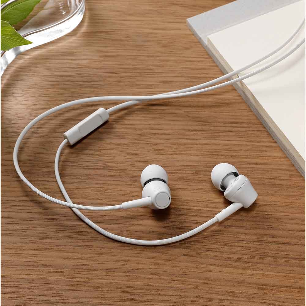 オーディオテクニカ サスティナブル素材 マイク付きイヤホン ホワイト ATH-CK350XiS WH ホワイト