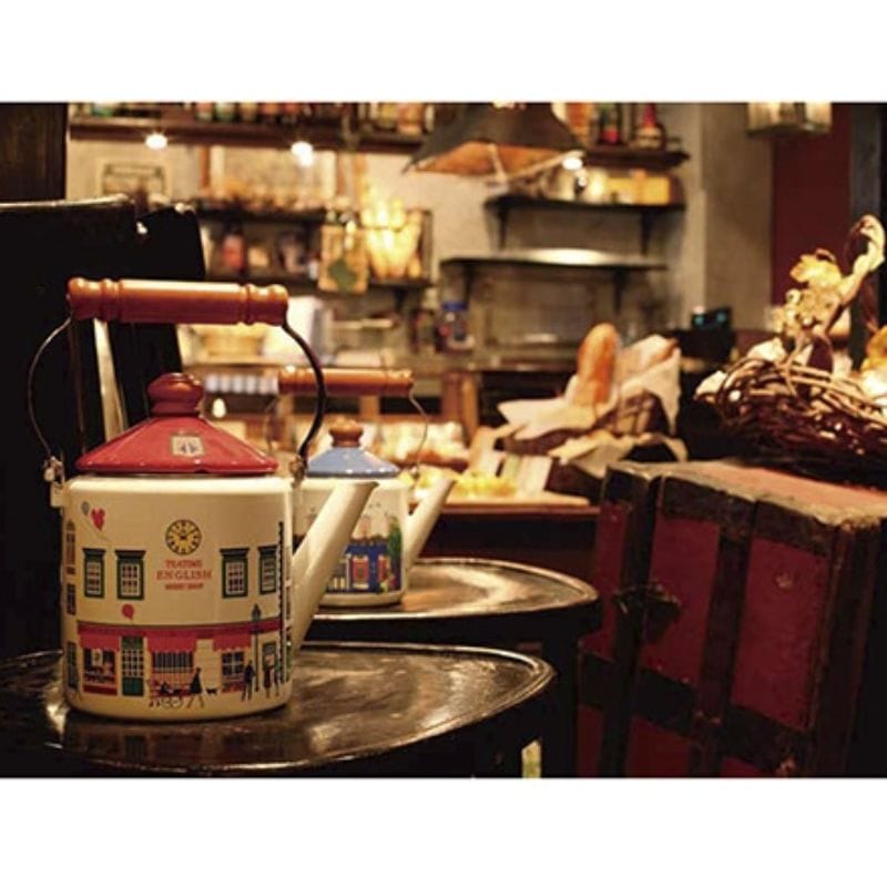 富士ホーロー メリー ケトル 1.2L ショップ柄 MM-1.2K・S 1.2L