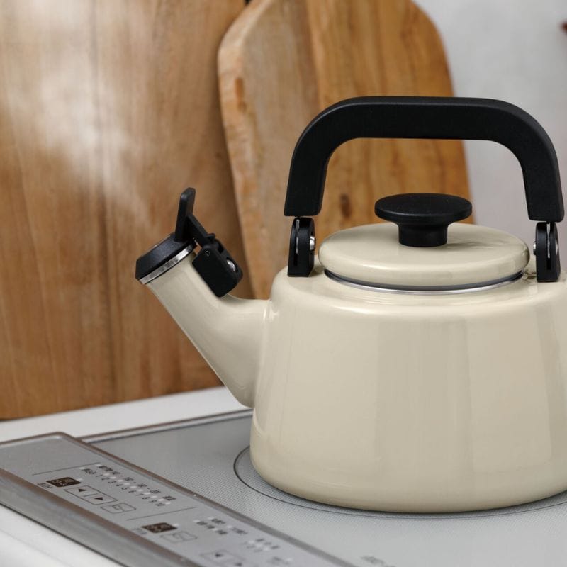 富士ホーロー コットンプラス 笛吹きケトル 2.1L グレージュ CTP-2.1WK.GG グレージュ