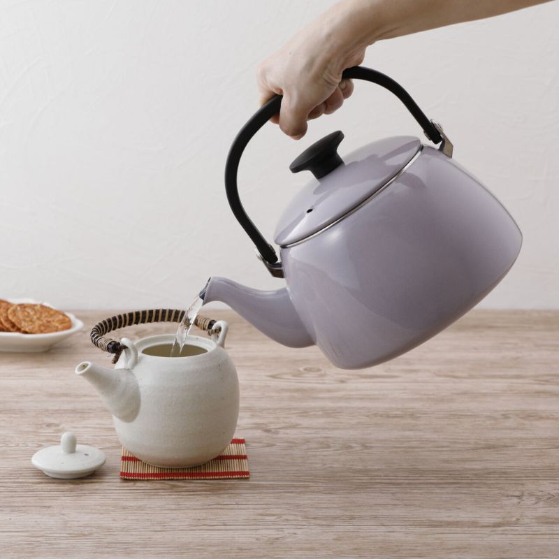 富士ホーロー コットンプラス ケトル 2.5L パープル CTP-2.5K.PU パープル