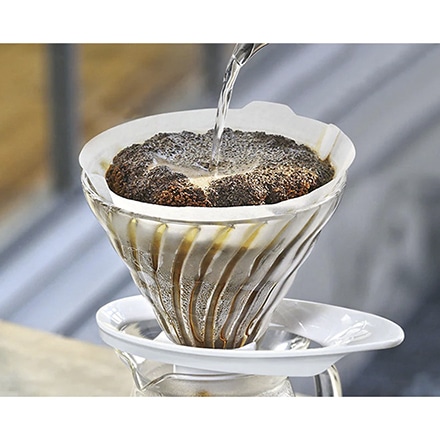 HARIO ハリオ V60 耐熱ガラス透過ドリッパー 02 ブラック VDGR-02-B ブラック