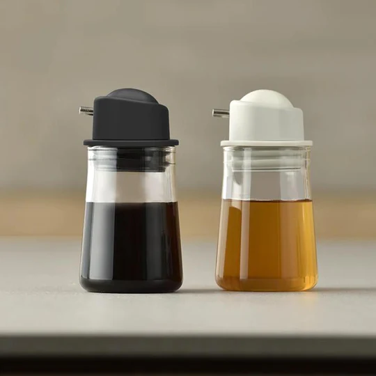 HARIO ハリオ 醤油さしワンプッシュ ペールグレー SYO-100-PGR