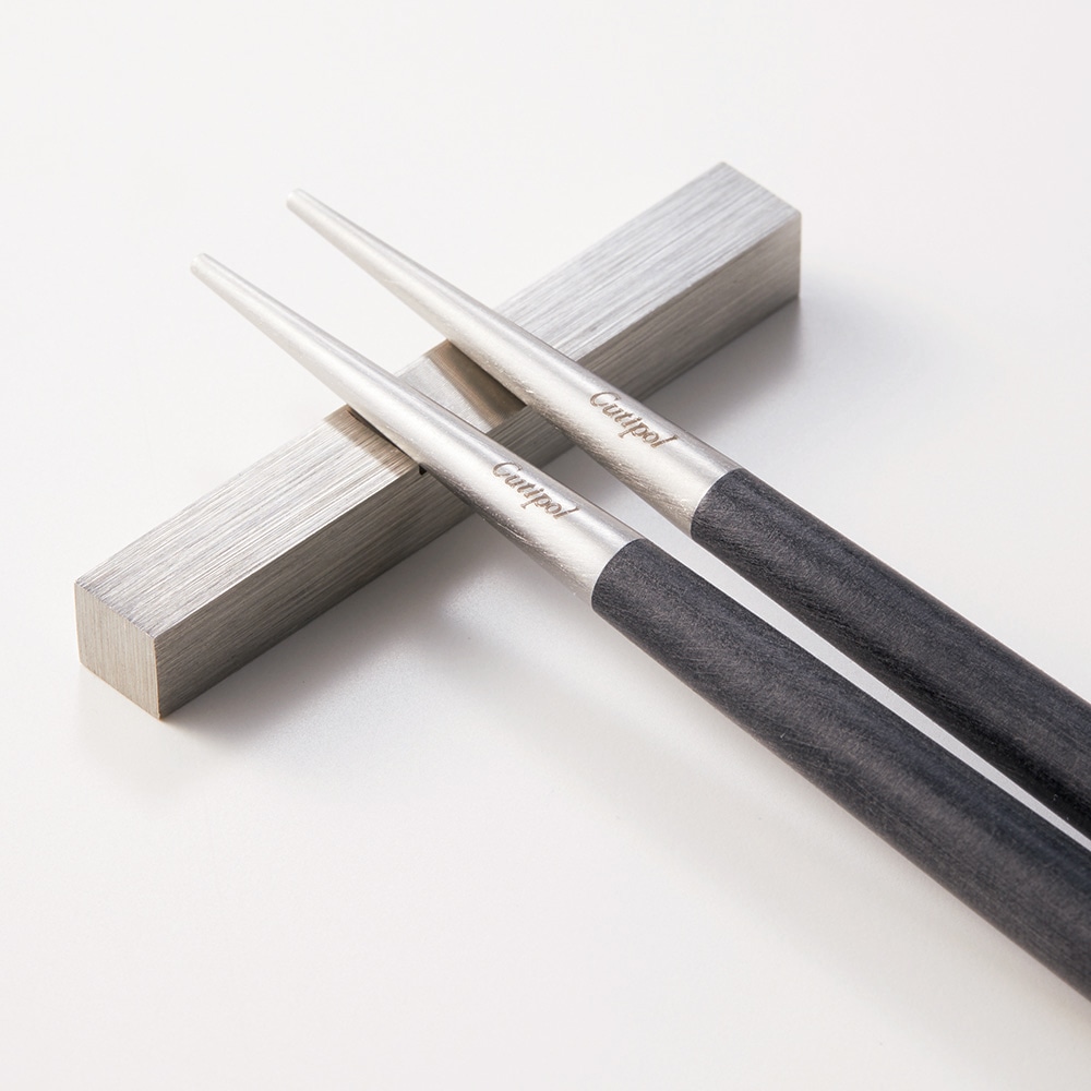 Cutipol クチポール GOA ゴア ブラック チョップスティック シルバー 単品 GO.29 シルバー チョップスティック