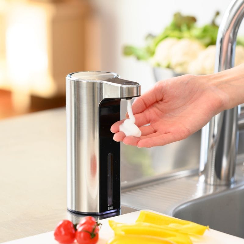 EKO イーケーオー アロマ センサーソープディスペンサー 泡タイプ シルバー EK6088F-MT シルバー 泡タイプ