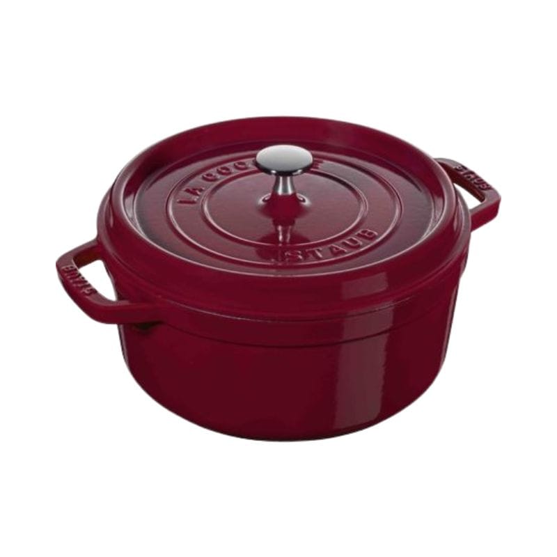 staub ストウブ ピコ・ココット ラウンド 22cm ボルドー 40502-293 両手 鋳物 ホーロー 鍋 IH対応 ボルドー 22cm